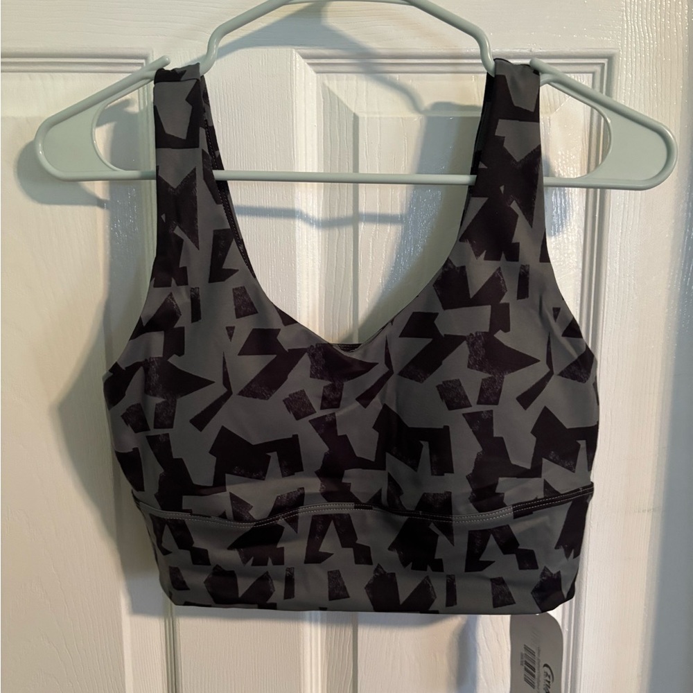 Zyia- Green Abstract Confluence Bra